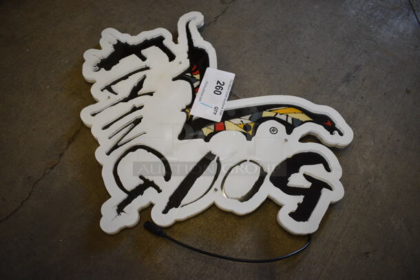 Flying Dog Light Up Sign. Does Not Come w/ Power Cord. 20x1x17 - Image 2 of 4