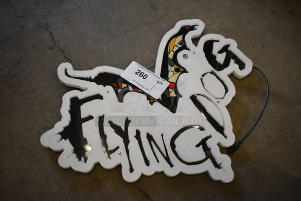 Flying Dog Light Up Sign. Does Not Come w/ Power Cord. 20x1x17 - Image 3 of 4