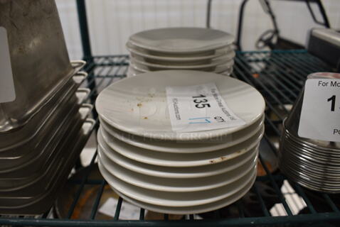 17 White Ceramic Plates. 5.5x5.5x1. 17 Times Your Bid!