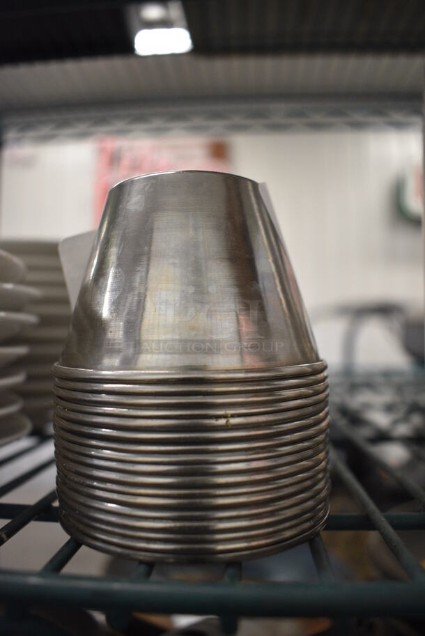 17 Metal Food Portion Sauce Cups. 3x3x2. 17 Times Your Bid! - Image 3 of 3