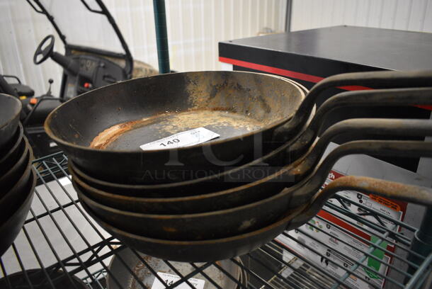 5 Cast Iron Skillets. 25x13x2.5. 5 Times Your Bid! - Image 2 of 3