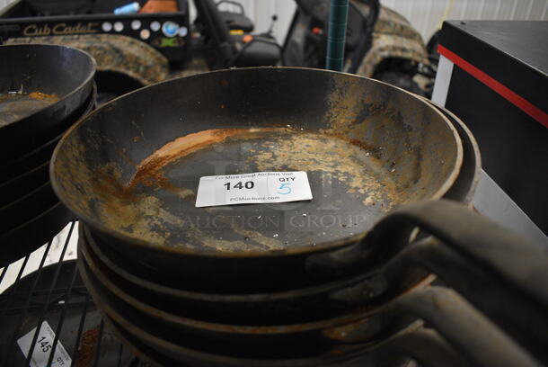 5 Cast Iron Skillets. 25x13x2.5. 5 Times Your Bid! - Image 3 of 3