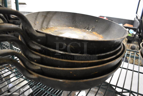 5 Cast Iron Skillets. 25x13x2.5. 5 Times Your Bid! - Image 2 of 3