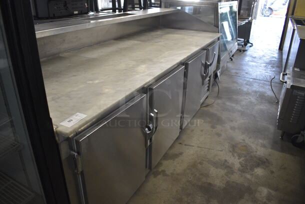SWEET! Stainless Steel Commercial Dough Retarder w/ Marble Countertop, 4 Lower Doors and Overshelf on Commercial Casters. 96x35x44. Tested and Does Not Power On - Image 3 of 12