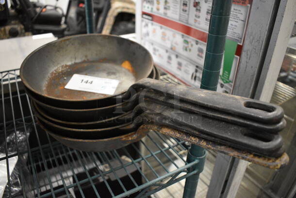 5 Cast Iron Skillets. 19x10x2. 5 Times Your Bid!