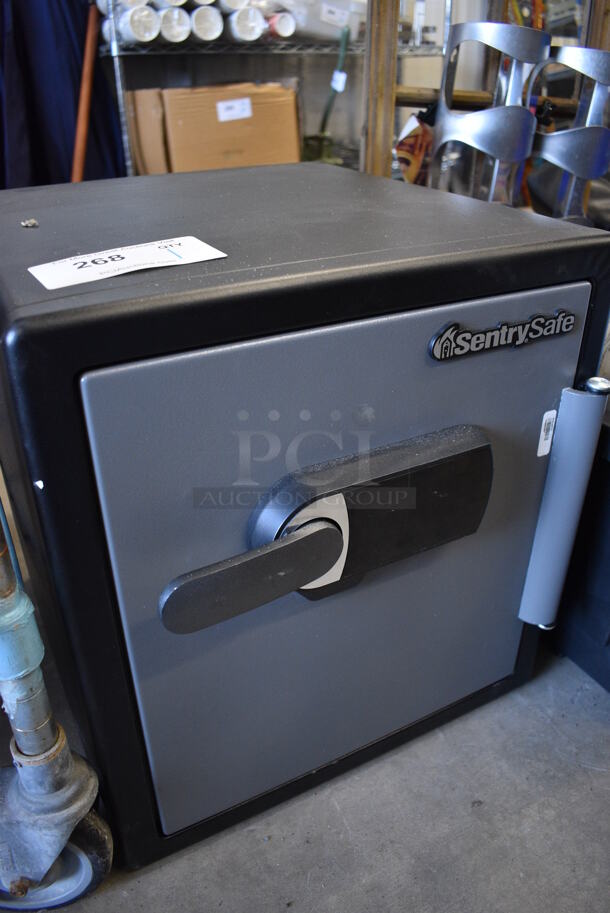 SentrySafe Black Metal Single Compartment Safe. 16x18x18 - Image 3 of 4