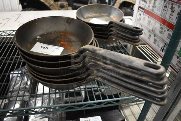 6 Cast Iron Skillets. 19x10x2. 6 Times Your Bid!