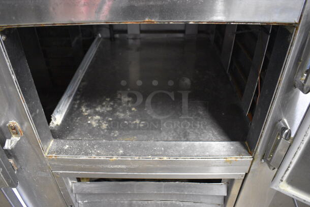 SWEET! Stainless Steel Commercial Dough Retarder w/ Marble Countertop, 4 Lower Doors and Overshelf on Commercial Casters. 96x35x44. Tested and Does Not Power On - Image 9 of 12