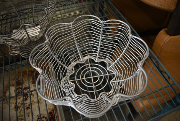 2 Gray Metal Countertop Baskets. 10x10x5. 2 Times Your Bid! - Image 2 of 3