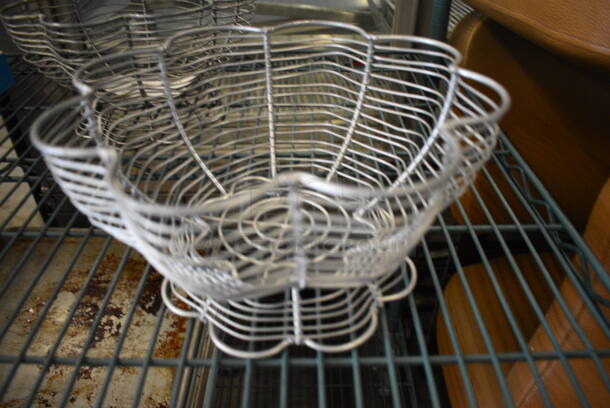 2 Gray Metal Countertop Baskets. 10x10x5. 2 Times Your Bid! - Image 3 of 3