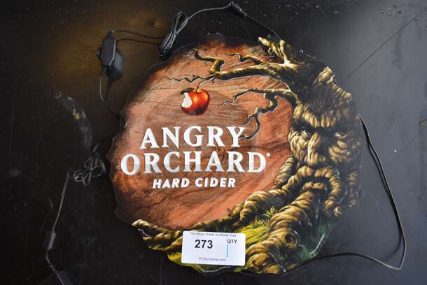 Angry Orchard Light Up Hard Cider Sign. Does Not Come w/ Power Cord. 18x1x18