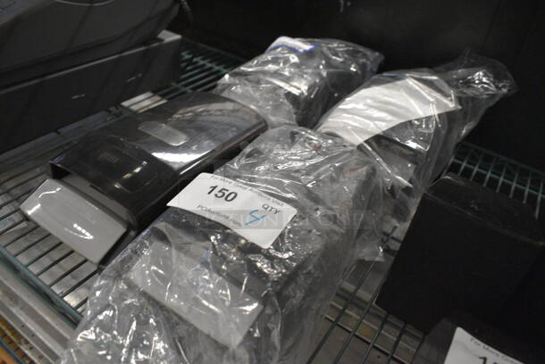 4 Black and Gray Poly Wall Mount Soap Dispensers. 5x4x11. 4 Times Your Bid! - Image 3 of 3