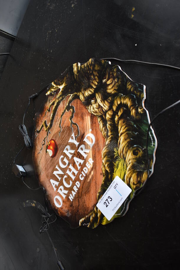 Angry Orchard Light Up Hard Cider Sign. Does Not Come w/ Power Cord. 18x1x18 - Image 2 of 4