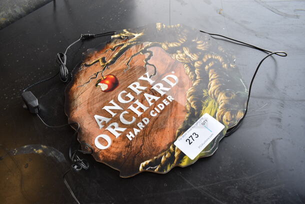 Angry Orchard Light Up Hard Cider Sign. Does Not Come w/ Power Cord. 18x1x18 - Image 3 of 4