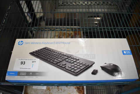 IN ORIGINAL BOX! HP Computer Keyboard and Mouse. 15x5x1, 2.5x4x1
