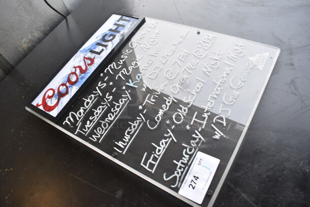 Coors Light Sign. 19x1x24 - Image 3 of 5