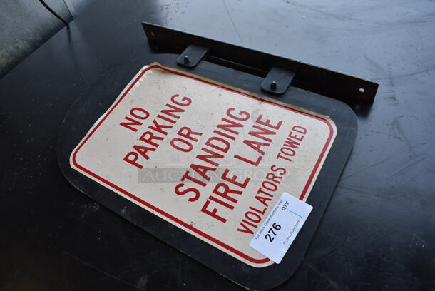 No Parking Or Standing Fire Lane Metal Sign. 16x2x22 - Image 2 of 5