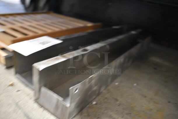 2 Stainless Steel Kickplates. 23.5x3x3. 2 Times Your Bid! - Image 1 of 2