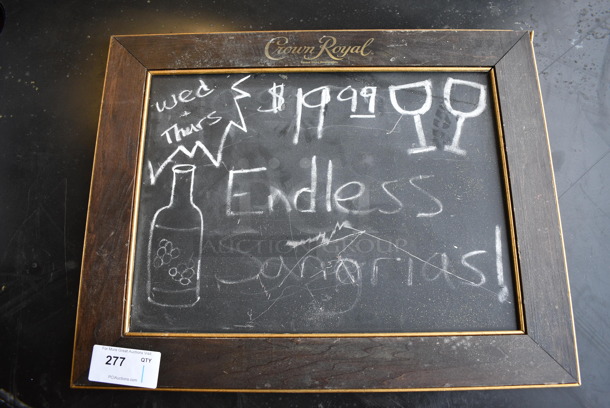 Crown Royal Blackboard. 29x1x23 - Image 1 of 5
