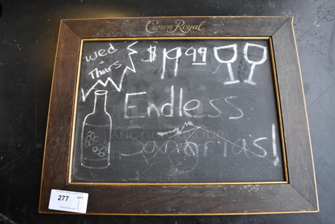 Crown Royal Blackboard. 29x1x23