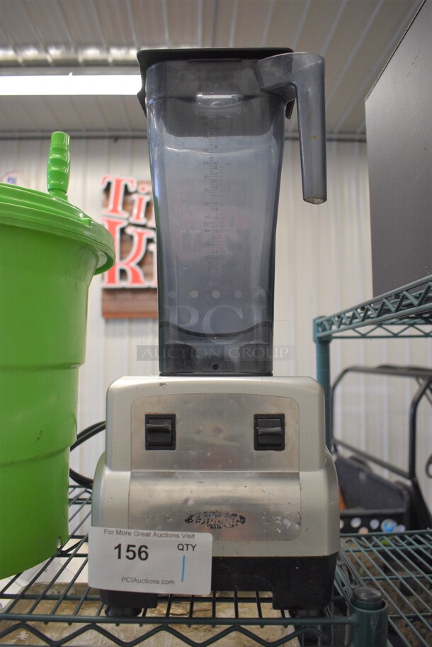 Omega Model BL430 Metal Commercial Countertop Blender w/ Pitcher. 120 Volts, 1 Phase. 8x9x20. Tested and Working!