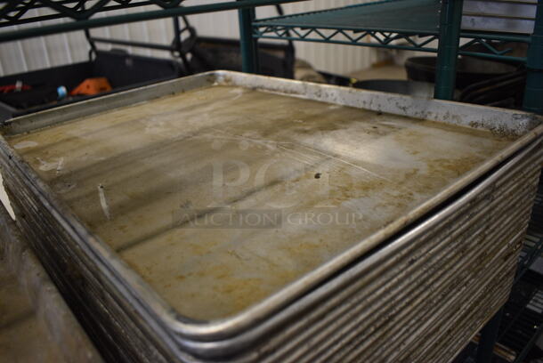4 Metal Full Size Baking Pans. 18x26x1. 4 Times Your Bid! - Image 2 of 3