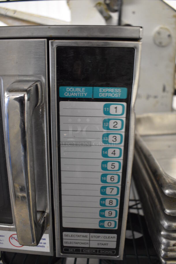 Sharp Model R-25JT-F Stainless Steel Commercial Countertop Microwave Oven. 208/230 Volts, 1 Phase. 20x20x13 - Image 3 of 7