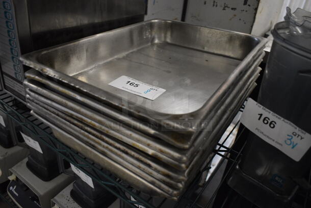 8 Stainless Steel Drop In Bins. 13x18x2.5. 8 Times Your Bid! - Image 3 of 3
