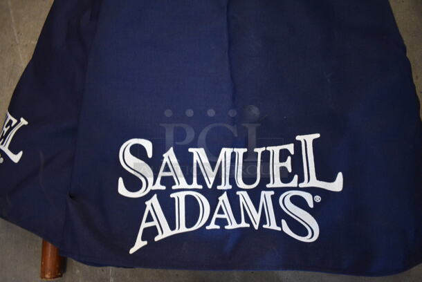 Samuel Adams Blue Patio Umbrella w/ Wooden Pole. 93" - Image 3 of 5