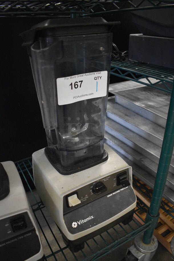 Vita-Mix Model VM0100A Metal Commercial Countertop Blender w/ Pitcher. 120 Volts, 1 Phase. 7.5x8.5x19. Tested and Powers On But Parts Do Not Move - Image 2 of 6