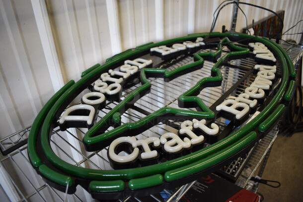 Dogfish Head Craft Brewed Ales Light Up Sign. 37x3x20. Tested and Working! - Image 6 of 6