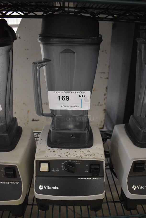 Vita-Mix Model VM0100A Metal Commercial Countertop Blender w/ Pitcher. Lid Is Missing Piece. 120 Volts, 1 Phase. 7.5x8.5x19. Tested and Powers On But Parts Do Not Move - Image 1 of 7