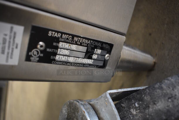 NICE! Star Model RTW14E Stainless Steel Commercial Countertop Electric Powered Rolling Tortilla Warmer. 120 Volts, 1 Phase. 19.5x16x12. Tested and Working! - Image 6 of 6