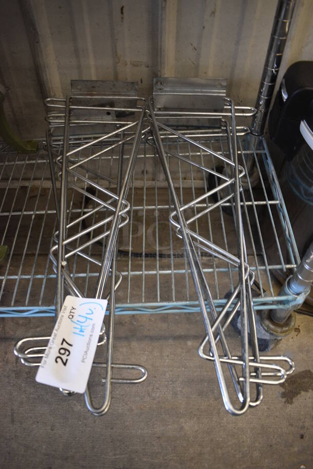 ALL ONE MONEY! Lot of 4 Various Chrome Finish Brackets! Includes 3x20x7 - Image 1 of 3