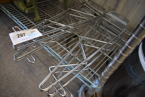 ALL ONE MONEY! Lot of 4 Various Chrome Finish Brackets! Includes 3x20x7 - Image 3 of 3