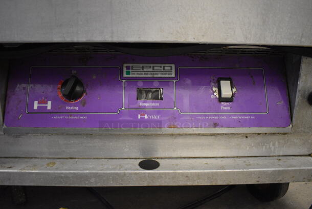 NICE! Epco Metal Commercial Electric Powered Heated Holding Cabinet on Commercial Casters. 30x36x47. Tested and Does Not Power On - Image 5 of 6