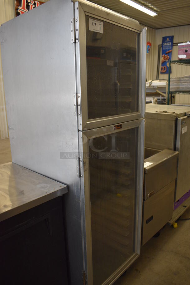 Lockwood Metal Commercial Enclosed Pan Transport Rack w/ 2 View Through Half Size Doors on Commercial Casters. 23x30x71.5 - Image 5 of 5