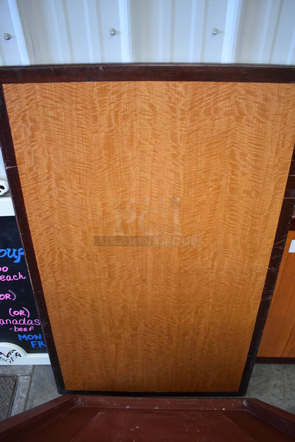 3 Various Wood Pattern Tabletops. 48x30x1. 3 Times Your Bid! - Image 5 of 5