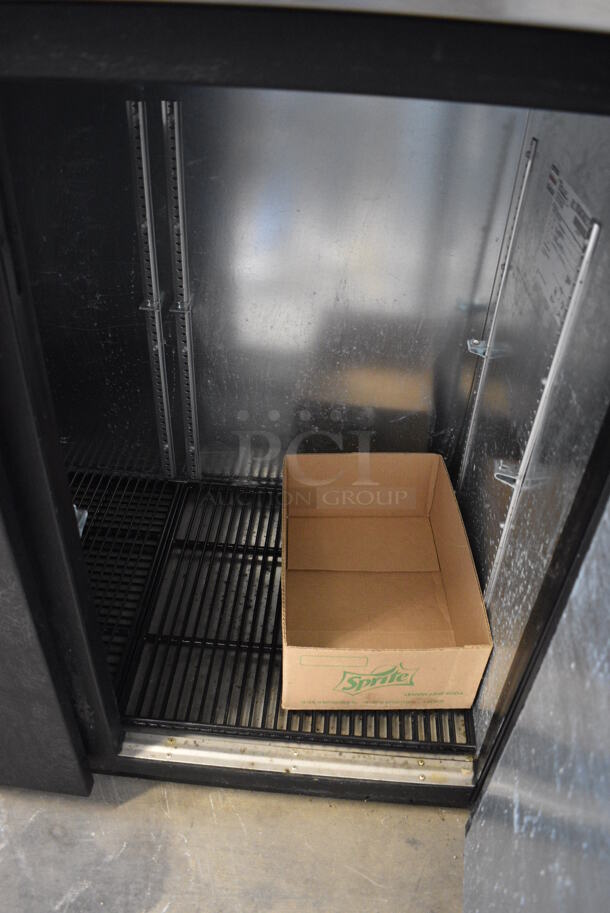 GREAT! 2015 True Model TBB-24-45 Metal Commercial 2 Door Undercounter Cooler. 115 Volts, 1 Phase. 49x24.5x36. Tested and Working! - Image 3 of 6