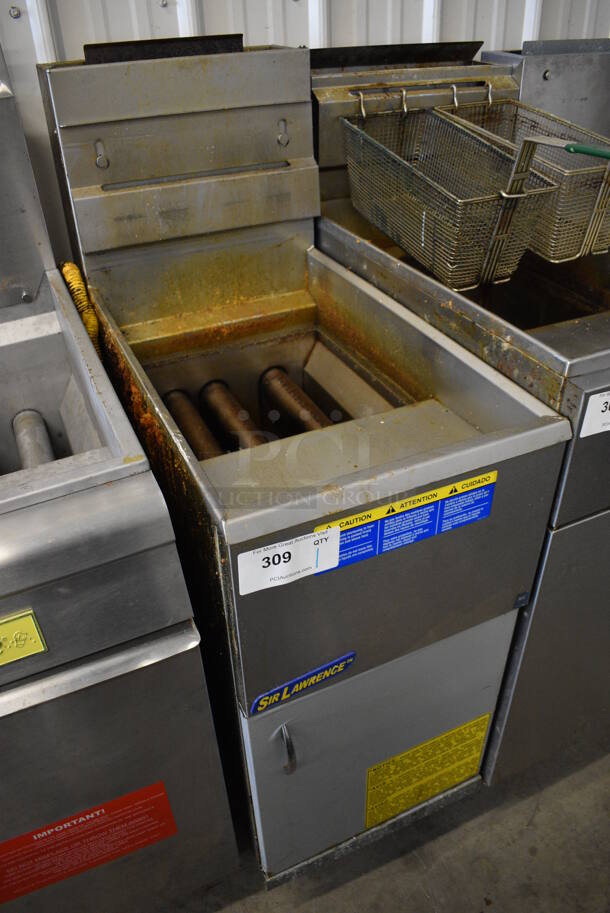 NICE! 2016 Pitco Frialator Model 40C+ Stainless Steel Commercial Natural Gas Powered Deep Fat Fryer. 105,000 BTU. 15.5x30x47 - Image 2 of 6