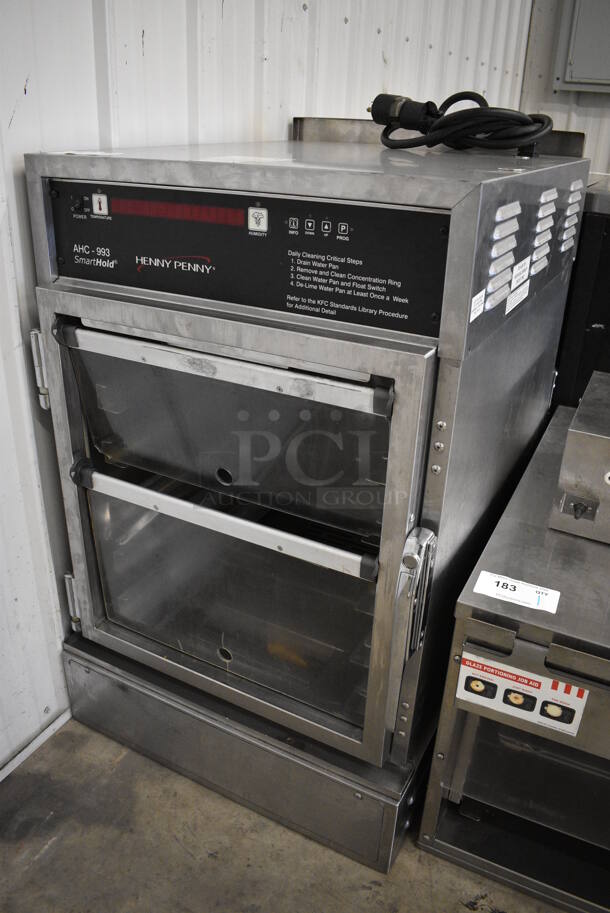 GREAT! Henny Penny Model AHC-993 Stainless Steel Commercial Electric Powered Pass Through Warming Holding Cabinet Merchandiser. 120 Volts, 1 Phase. 24x30x38. Cannot Test Due To Plug Style - Image 2 of 7
