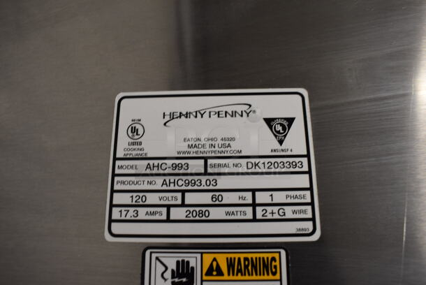 GREAT! Henny Penny Model AHC-993 Stainless Steel Commercial Electric Powered Pass Through Warming Holding Cabinet Merchandiser. 120 Volts, 1 Phase. 24x30x38. Cannot Test Due To Plug Style - Image 3 of 7