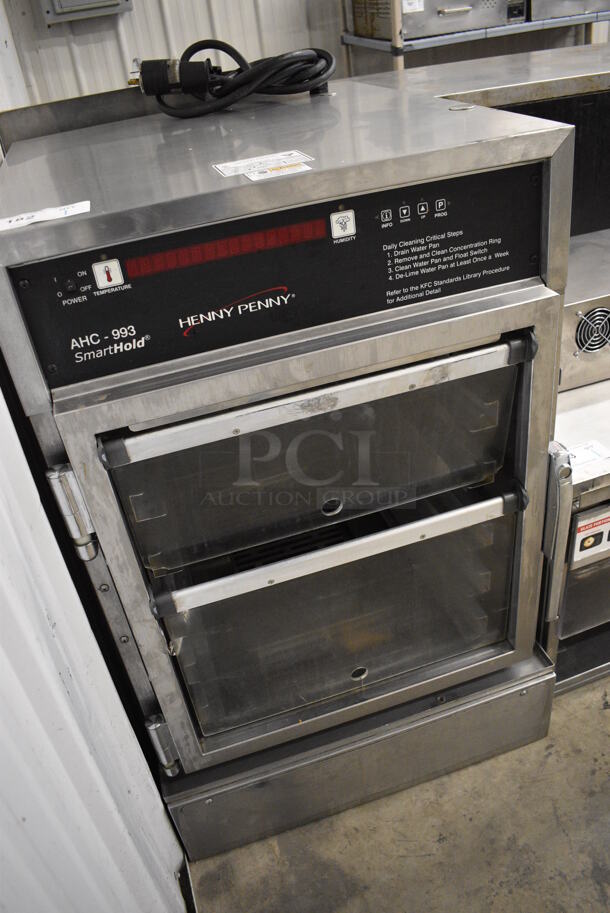 GREAT! Henny Penny Model AHC-993 Stainless Steel Commercial Electric Powered Pass Through Warming Holding Cabinet Merchandiser. 120 Volts, 1 Phase. 24x30x38. Cannot Test Due To Plug Style - Image 4 of 7