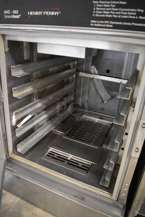 GREAT! Henny Penny Model AHC-993 Stainless Steel Commercial Electric Powered Pass Through Warming Holding Cabinet Merchandiser. 120 Volts, 1 Phase. 24x30x38. Cannot Test Due To Plug Style - Image 6 of 7
