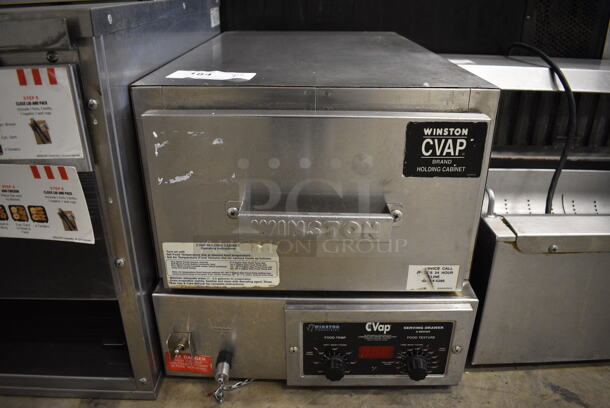 NICE! Winston CVap Stainless Steel Commercial Countertop Warming Drawer w/ Thermostatic Controls. 16x30x16. Cannot Test Due To Missing Power Cord