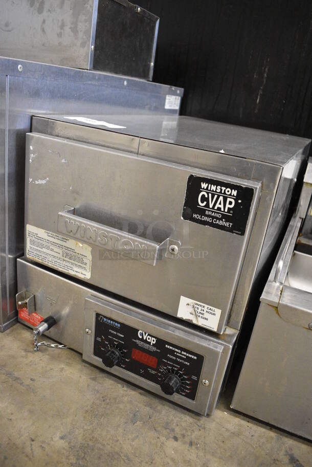 NICE! Winston CVap Stainless Steel Commercial Countertop Warming Drawer w/ Thermostatic Controls. 16x30x16. Cannot Test Due To Missing Power Cord - Image 2 of 6