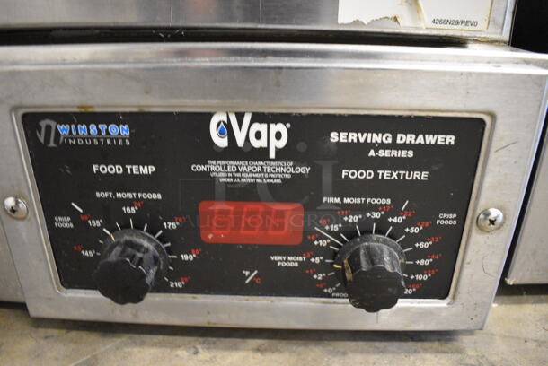 NICE! Winston CVap Stainless Steel Commercial Countertop Warming Drawer w/ Thermostatic Controls. 16x30x16. Cannot Test Due To Missing Power Cord - Image 4 of 6