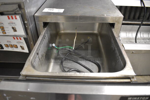 NICE! Winston CVap Stainless Steel Commercial Countertop Warming Drawer w/ Thermostatic Controls. 16x30x16. Cannot Test Due To Missing Power Cord - Image 5 of 6
