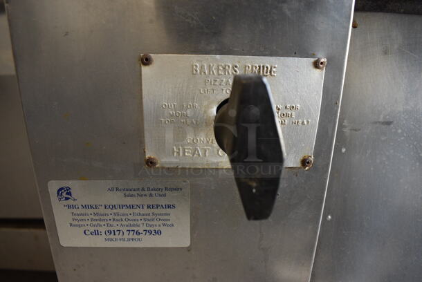 BEAUTIFUL! Baker's Pride Model 404P Stainless Steel Commercial Propane Gas Powered Single Deck Pizza Oven. 66x46x28 - Image 5 of 6