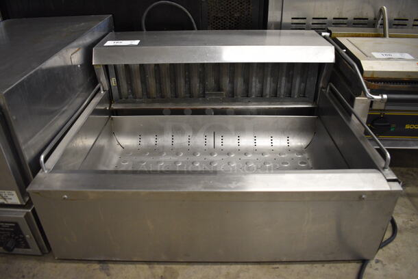 Stainless Steel Commercial Countertop Dumping Station. 28x27x13. Cannot Test Due To Plug Style